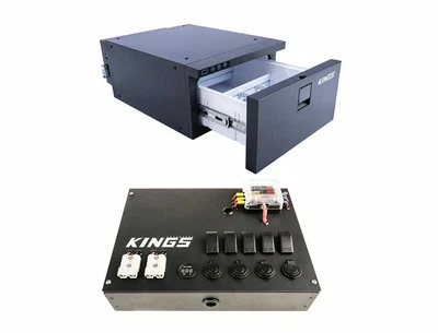 $498 • Buy Kings 30L Drawer Fridge Camping Freezer Cooler + 12v Control Box 4WD Caravan 4x4