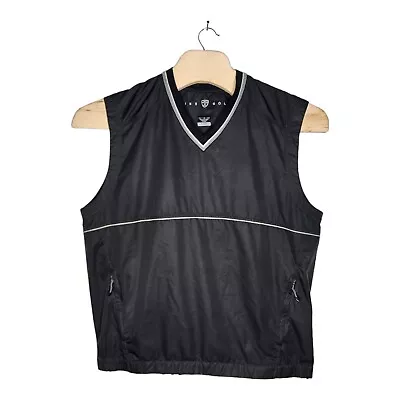 Nike Golf Vest Mens Size L Black Sleeveless Clima-Fit Pullover V-Neck Casual • $24.95