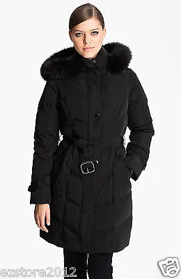 New $325 Sachi Collection By Kristen Blake Womens Genuine Fur Trim Down Coat • $79.99