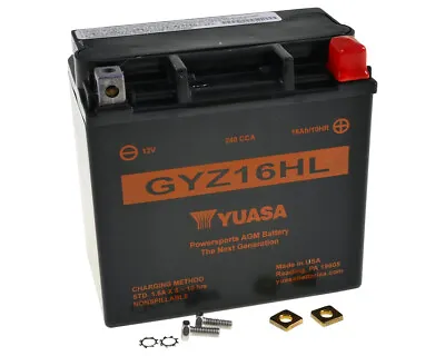 12V 16Ah YUASA GYZ16HL 16Ah Battery Honda TRX500FE FPE FM FPM • £141.23