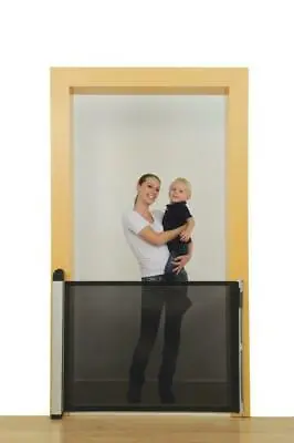 Lascal KiddyGuard Accent Retractable Safety Stair Gate Child Baby Toddler Black • £120