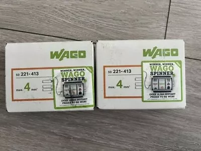 WAGO 221-413 3 Way Lever Type Push Cable Connector.  2 Boxes Of 50 (total - 100) • £5.50