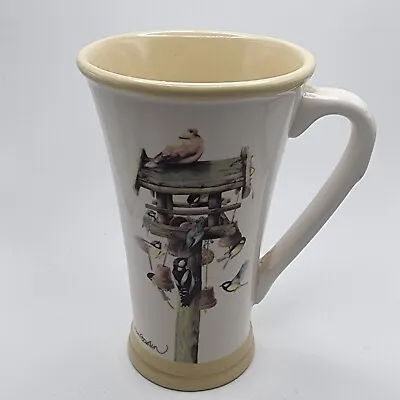 Marjolein Bastin Birdhouse & Birds Tall Tea Coffee Mug Hallmark 5.5 Hx3.5x4.75 • $18.18
