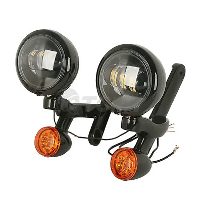 $147.21 • Buy 4.5  Auxiliary LED Spot Fog Light Turn Signals Fit For Harley Touring 1994-2022