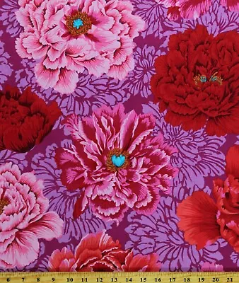 Cotton Kaffe Fassett Brocade Peony Floral Nature Fabric Print By Yard D409.36 • $15.95