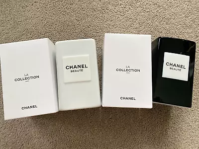 New Authentic 2 X Chanel Ceramic Vase Brush Pen Holder Makeup Storage Decoration • £111.64