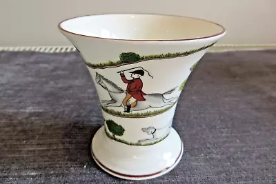 Coalport Hunting Scenes Flared Vase Mint Condition • £15