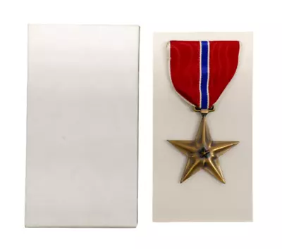 Original WWII Slot Broach Bronze Star In Original Box • $19.99