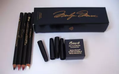 BESAME COSMETICS Marilyn Monroe Lip And Eye PENCIL FULL SET & Sharpener BOXED • $79.95