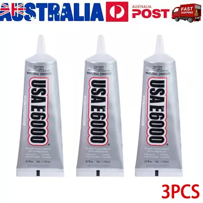 3x E-6000 110ml Glue Tip Adhesive Pendant Jewellery Art Craft • $26.98