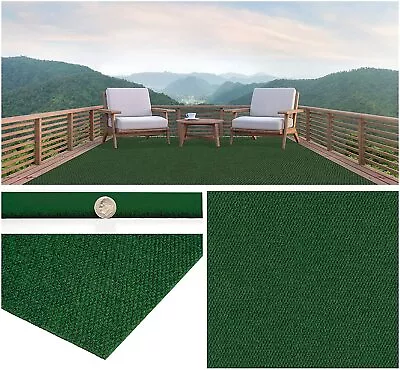 Green - Soft Lightweight Indoor/Outdoor Hobnail Style Area Rugs • $161.70