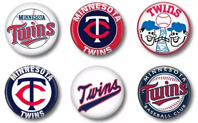 Minnesota Twins Baseball Team Sport Pins Buttons Pinbacks Flat Backs Magnets • $5.20