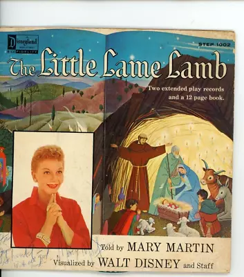 Autographed 45 Record Sleeve By Mary Martin Walt Disney's The Little Lame Lamb • $39.80