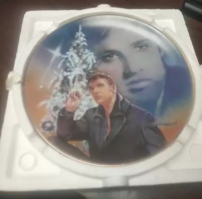 ELVIS PRESLEY PLATE  BLUE CHRISTMAS  Plate #4 Hit Parade Collection (Delphi 19 • $19.99