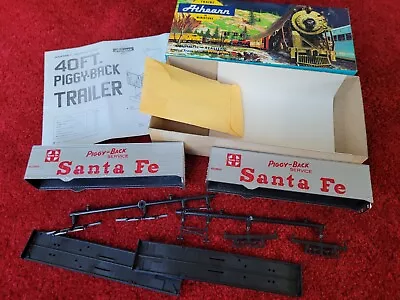 Vintage Athearn 5157 HO Scale Santa Fe 40' Trailers Kit Piggy Back NEW Unbuilt • $24.99