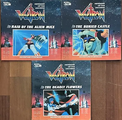 Lot Of 3 VTG 80's Voltron Defender Of The Universe Play Value Books Free Ship • $19.99