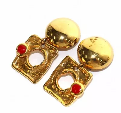 Marni Earrings Square Gold Jewelry /Dk Ladies • $252.57