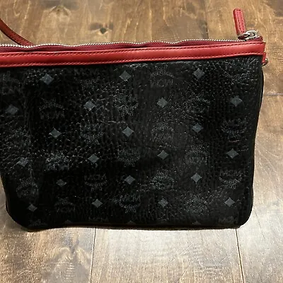 MCM Visetos Zip Top Pouch (From Medium Liz Shopper Tote) **POUCH ONLY** • $179.99