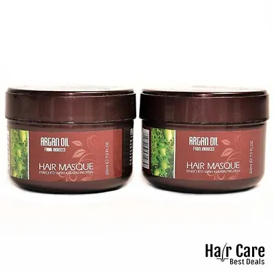 (2X) ARGAN OIL FROM MOROCCO Hair Mask Enriched With Keratin Protein-200ml • $49.90