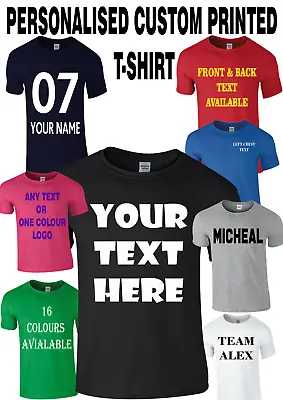 £6.99 • Buy Personalised Custom Printed T-Shirt Your Text Logo Stag Do Hen Party Unisex Top