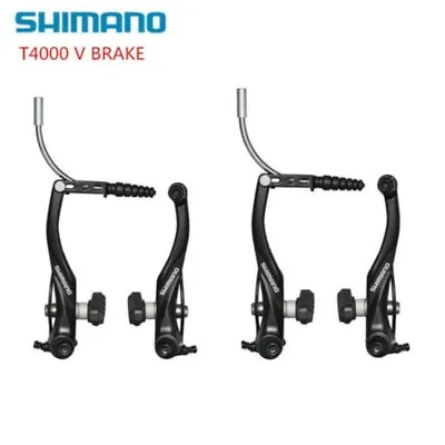 New Shimano Alivio BR-T4000 V Brakes MTB Bike Bicycle Front&Rear Set Black • $38.49