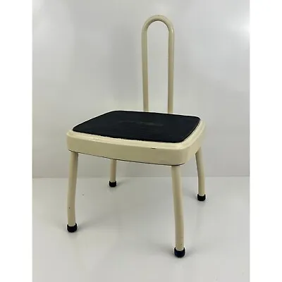 Vintage COSCO STEP STOOL WITH HANDLE Beige 11-304 1981 • $64.98