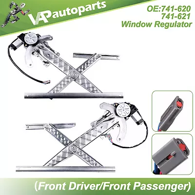 For 1997-1999 Ford F150 F250 Truck Front LH RH W/ Motor Power Window Regulator • $57.59