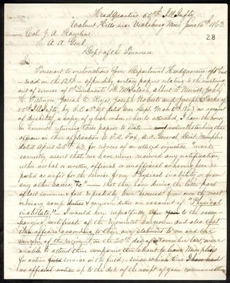 $225 • Buy Manuscript Document Regarding Discharge Of Six Officers – Oscar Malmborg
