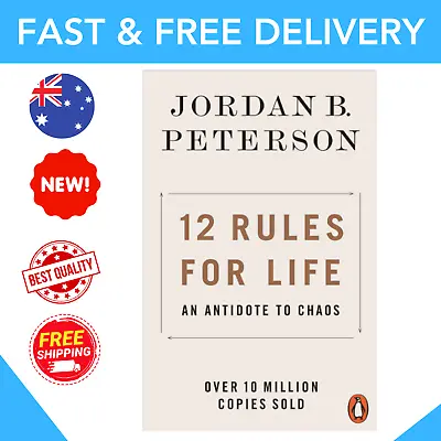 $15.99 • Buy 12 Rules For Life: An Antidote To Chaos By Jordan B. Peterson | PAPERBACK BOOK*