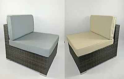 Replacement Rattan Seat & Back Cushion Garden Patio Furniture For Sofa & Dining • £37.98