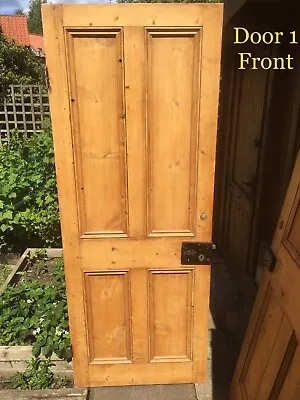 £150 • Buy 5 Stripped Pine Original Victorian Doors 4Panel 2over2. Inc Locks Local Delivery