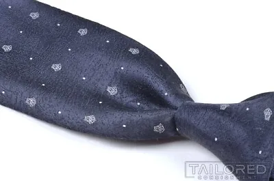 VERSACE Blue Geometric MEDUSA HEAD 100% Silk Mens Luxury Tie - 3.50  • $45