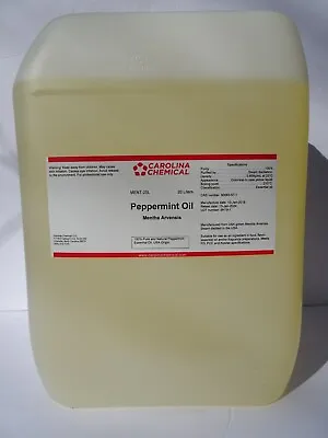100% Pure Peppermint Essential Oil All Natural 20L / 5 Gallon FG Kosher Grade • $720
