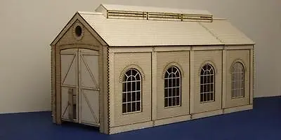 O Gauge (7 Mm) Small Single Track Engine Shed With Round Windows - LCC B 70-01 • $103.46