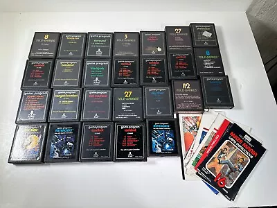 26 Atari 2600 Game Cartridges Lot NOT TESTED & Instructions Asteroids Combat • $0.99