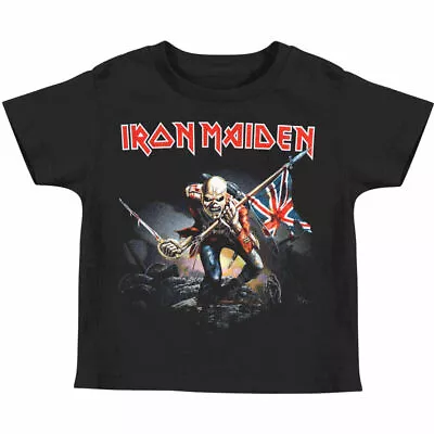 Official Iron Maiden Trooper Toddler Child Black T Shirt Iron Maiden Tee • £18.95