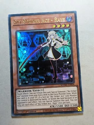 Sky Striker Ace - Raye MAMA-EN004 Ultra Rare 1st Edition YuGiOh TCG Card • $1