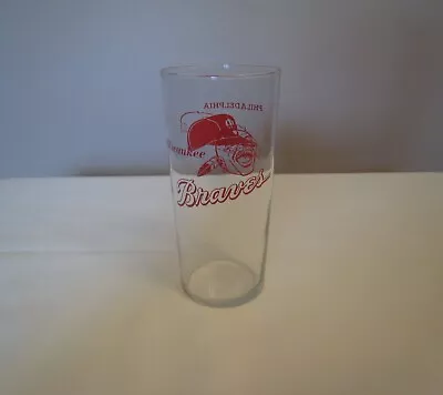 Vintage 1962 Milwaukee Braves Philadelphia Phillies Promotional Glass • $24.99