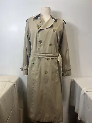 Mens Vintage Burberrys Of London Classic Trench Coat 10 Long • $200