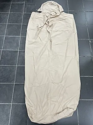 Vintage British Army Sleeping Bag Liner Granby Gulf War Poly Cotton Tan 1990s • £8.95