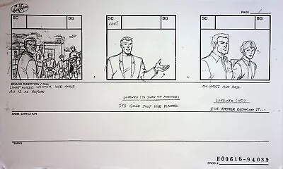 The Real Adventures Of Jonny Quest 1996 Storyboard Thoughtscape SEAN SONG 96 Pg • $29.99