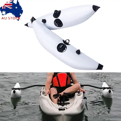 $118.99 • Buy Kayak Outrigger Stabilizer System PVC Inflatable Pontoon Fishing Float Tube Kit