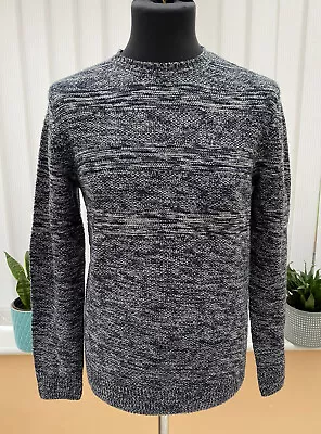 Mens Saltrock Grey Knitted Jumper Medium • £0.99