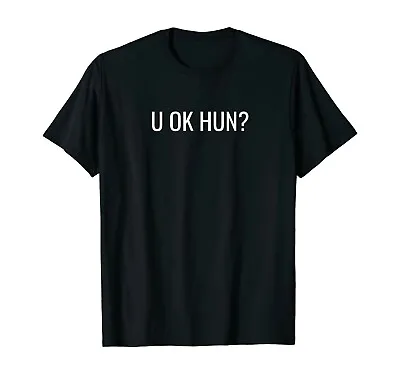 New Mens U Ok Hun? T-shirt Black 2xl • £9