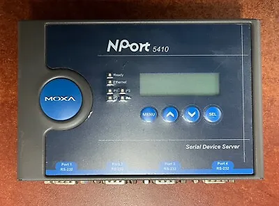 MOXA NPort 5410 4 Port Serial Device Server • $65