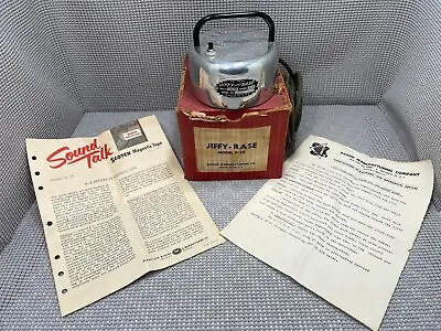 Rare Jiffy-Erase Model P-30 Erase Spool Recorded Wire/Tape Magnetic Sys. 1953 • $120