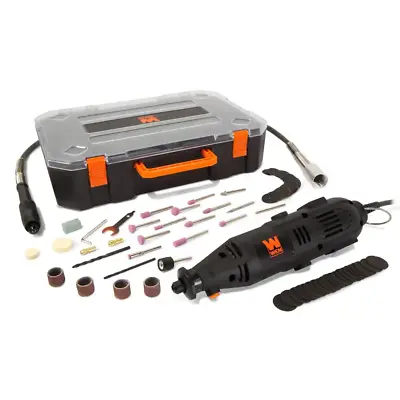 1 Amp Variable Speed Rotary Tool With 100+ Accessories Carrying Case  • $24.86