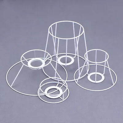 Lamp Shade Wire Frame DIY Guard Ring Light Cage Holder Bulbpendant Vintage Cover • $18.79