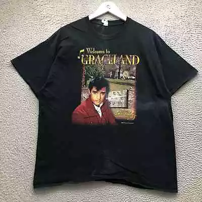Elvis Presley Welcome To Graceland T-Shirt Men's XL Short Sleeve Thank You Music • $16.99