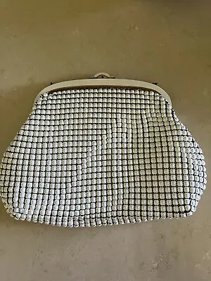 Vintage Oroton Womens Evening Bag White Glomesh • $70